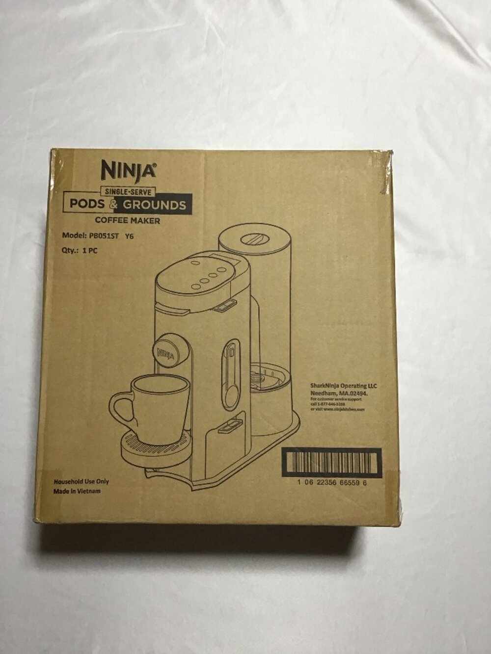 Ninja Pod & Grounds - Specialized single-portion coffee maker, compatible with K